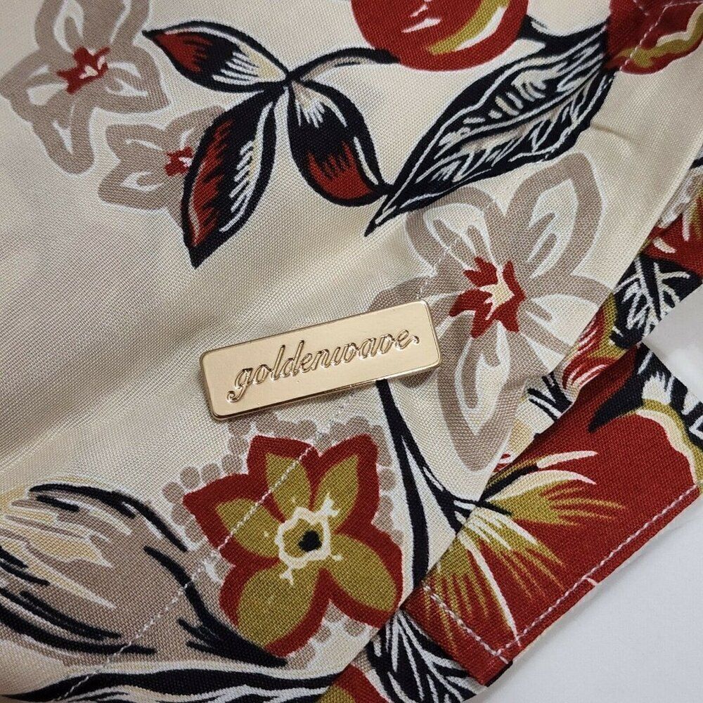 SUNDEK Men's Goldenwave Short Sleeve Shirt Casual Floral Hawaiian Print XL read - Picture 5 of 8